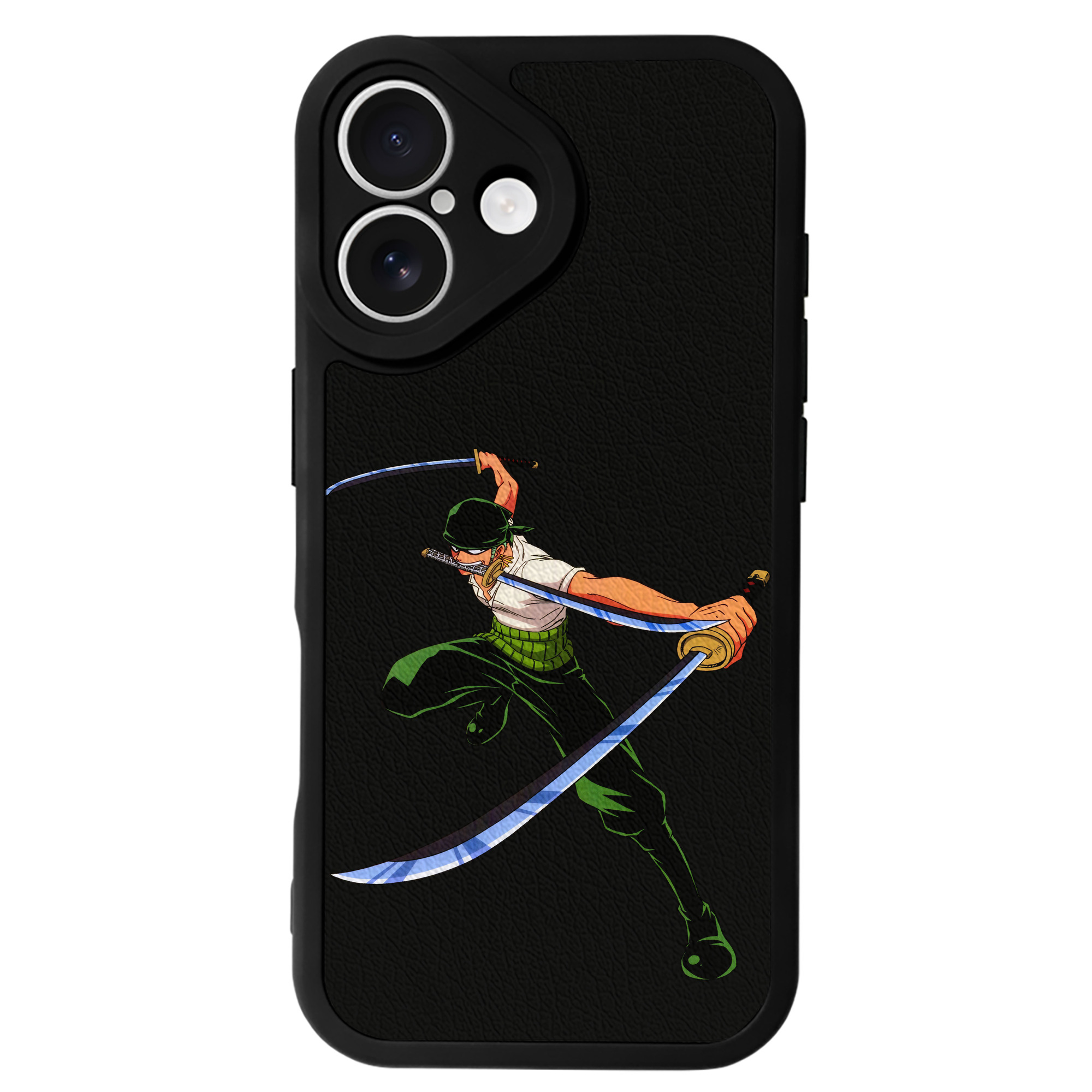 （画像用） ワンピース ロロノア・ゾロ ONE PIECE Roronoa Zoro 【iPhone 16シリーズ対応】シリコンスマホケース（レザー調） 材質：シリコン